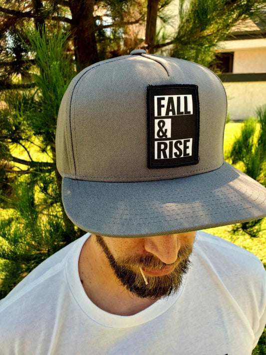 Fall & Rise Logo Hat (Grey) - Fall & Rise