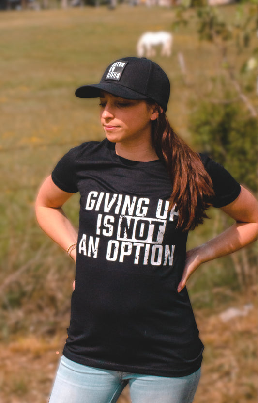 NEVER GIVE UP Women's T-Shirt