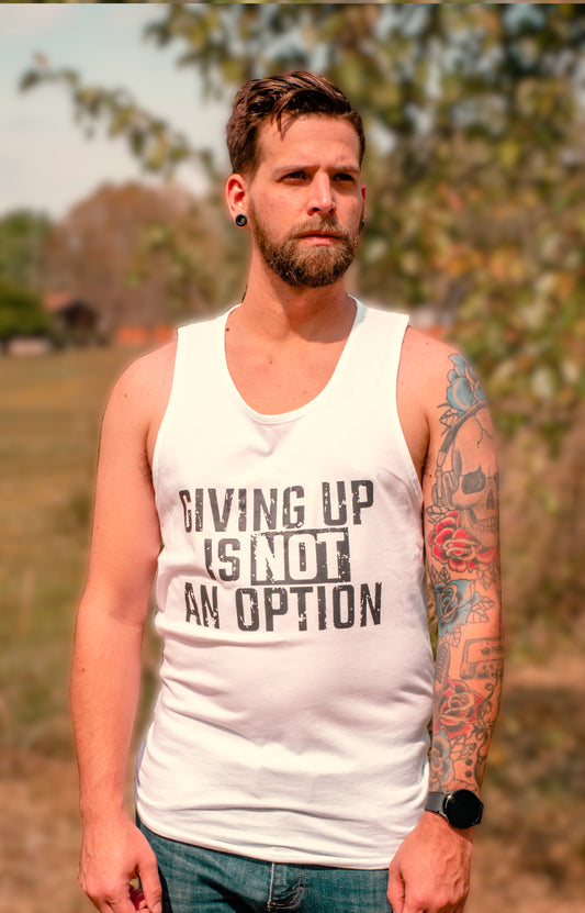 NEVER GIVE UP Men's Tank Top