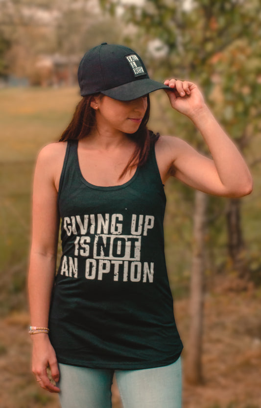 NEVER GIVE UP Women's Tank Top